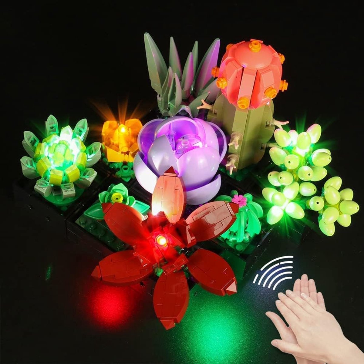 LED Light Set for 10309 Icons Succulents, Voice Control Version, Decorative Lighting for Succulents, Botanical - ShopVlot