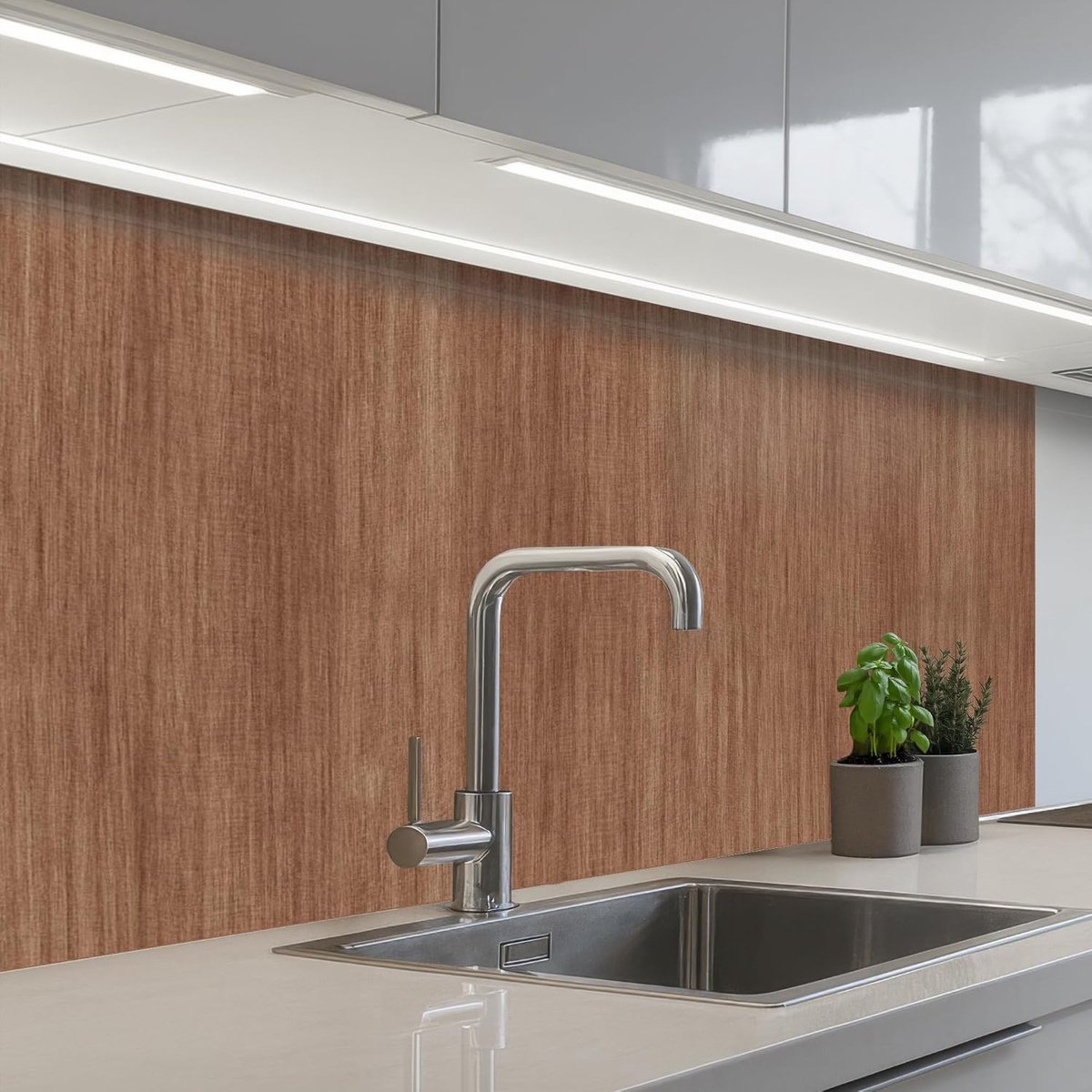 Keukenachterwand 60x100 cm zelfklevend keuken decoratie accessories home kitchen spatscherm Hout - Boomstronk - Patronen