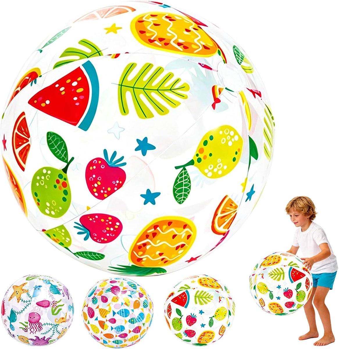 Strandballen 20 inch opblaasbare strandballen voor zwembad, strand speelgoed voor zomer gunst decoraties