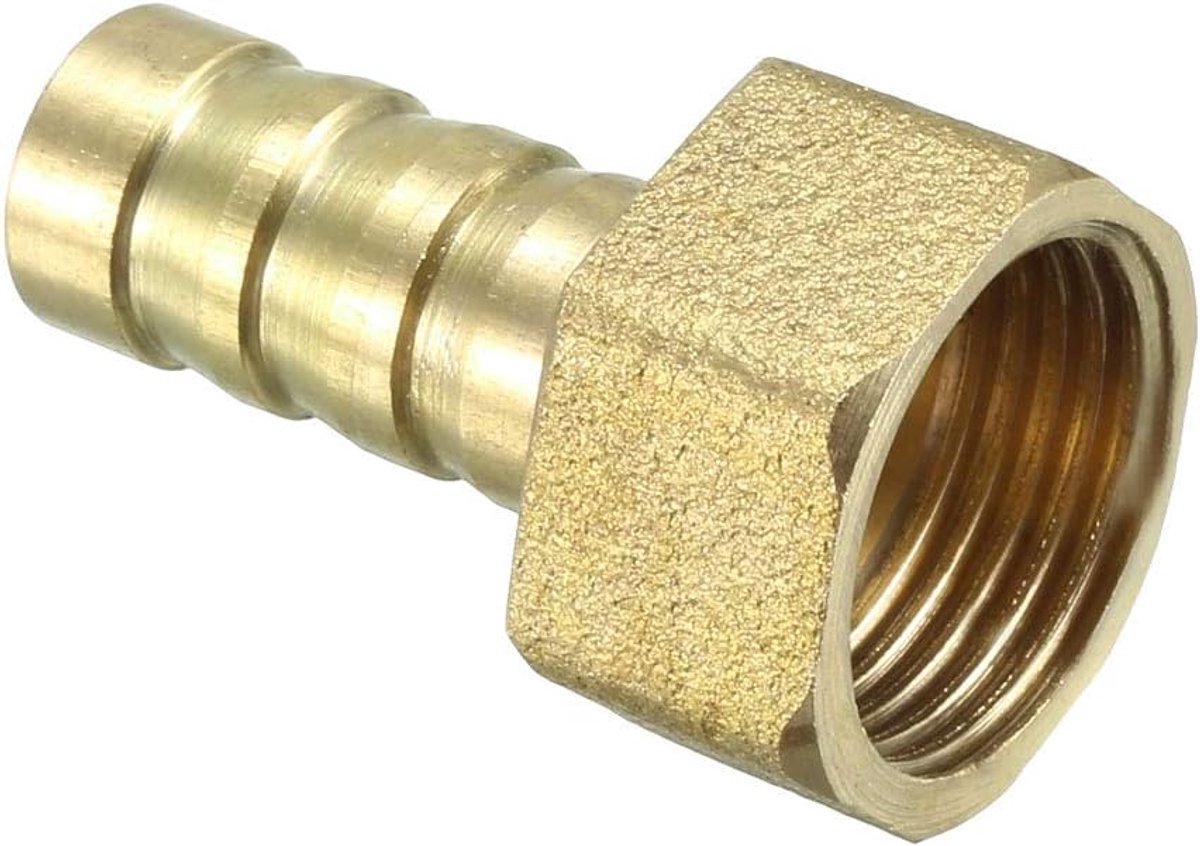 Sourcing map messing tule slang aansluiting stekker adapter x 1/4 PT bus buis 6mm 10mm x 3/8 PT, 1 Pack