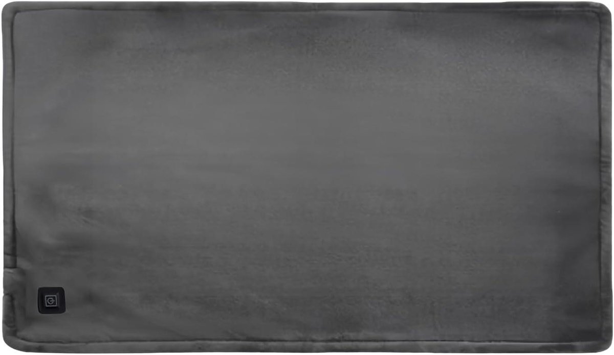 Verwarming deken - Verwarmend plaid - Ontspanning thuis - Zes zones verwarming - 70 x 45 cm - Grijs