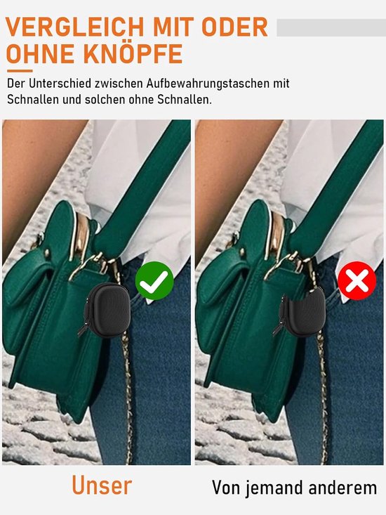 Draagtas voor Soundcore P40i by Anker draadloze hoofdtelefoon, daunke EVA-opbergtas, schokbestendig, krasbestendig, eenvoudig te gebruiken en te dragen, zwart — afbeelding 2