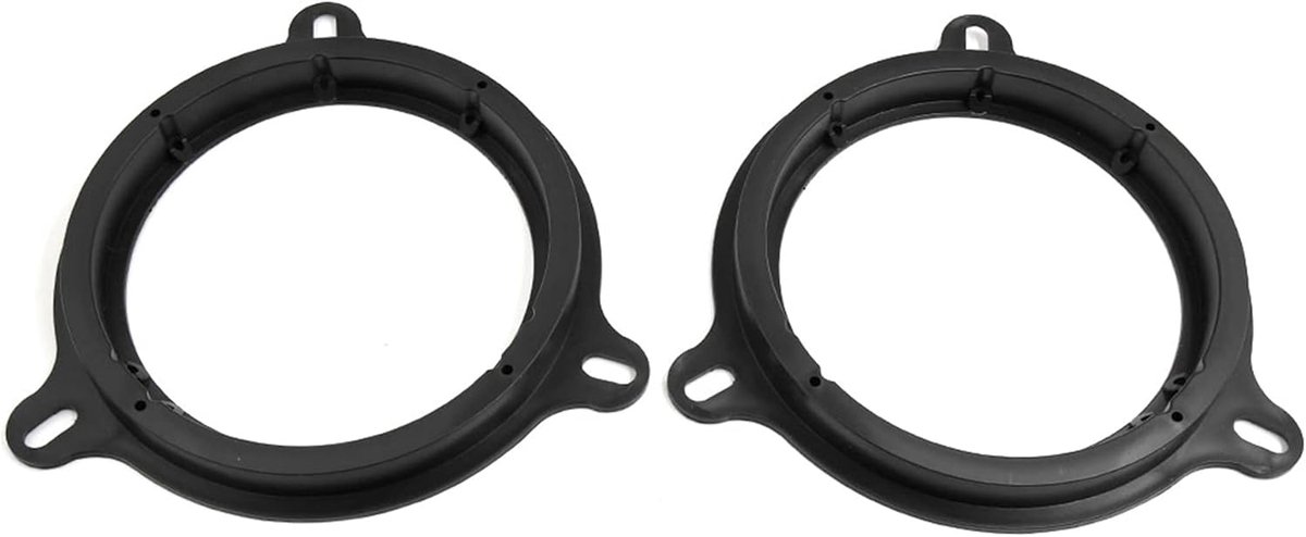 Sourcing map 2 stks 6.5 inch Auto Speaker Spacer Ring Adapter Beugel Extender Zwart