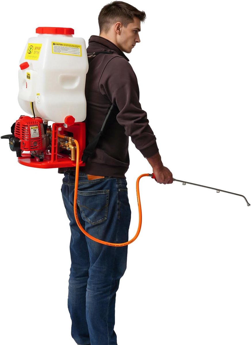 Motorspuit 20 l - 2-takt 25,4 CC - verstelbare sproeibreedte - ideaal voor fruitplantages - SnelShoppen