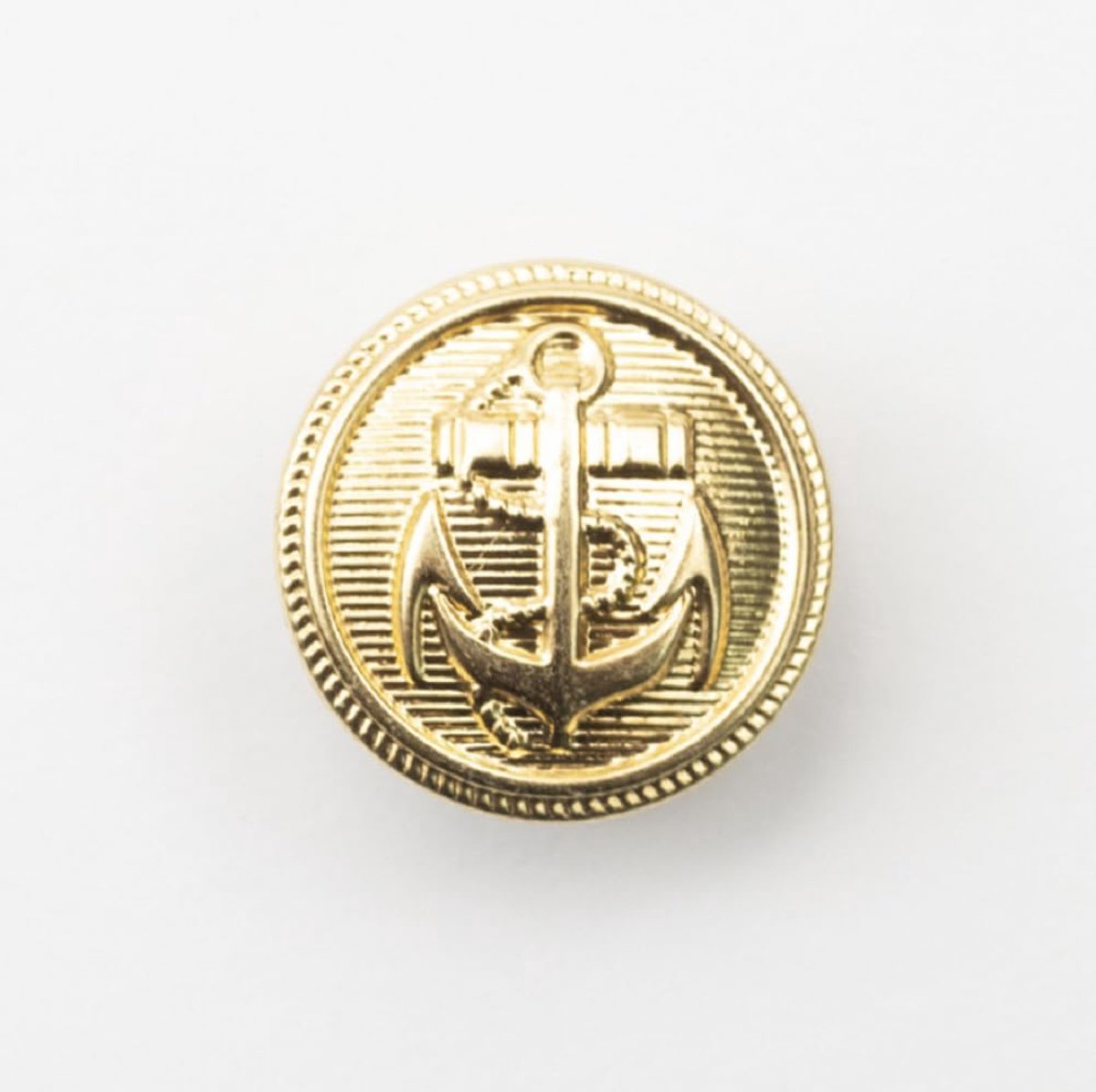Knopen - Metalen Boot Anchor Patroon Naaien Knopen Retro Shank Ronde Vormige Knop (Goud, 20mm)