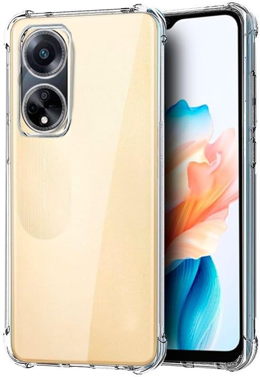 Beschermhoes voor Oppo A38 antishock, siliconen, transparant