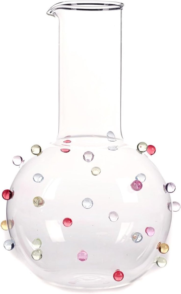 Vaas glas h 25 cm - decoratief - elegant ontwerp - perfect voor bloemen - SnelShoppen