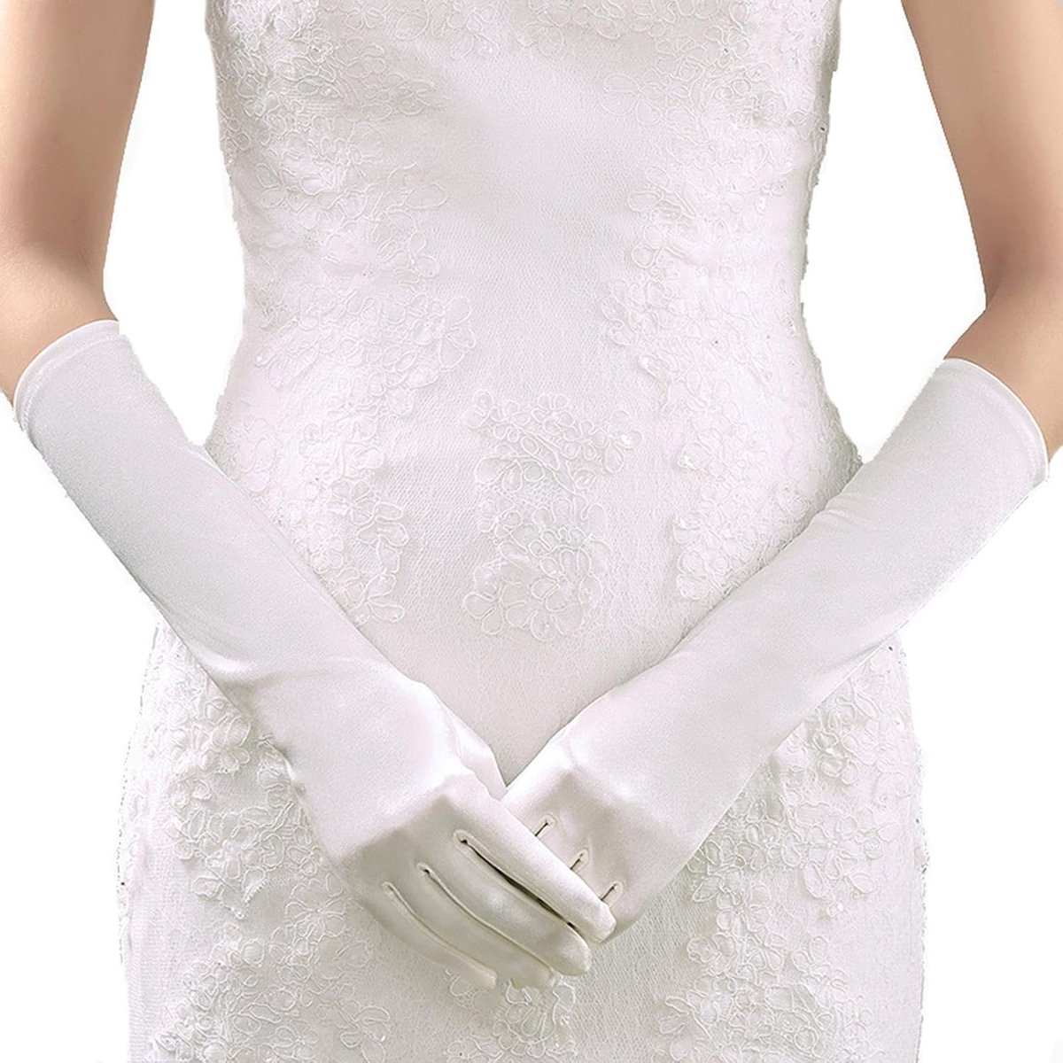 Handschoenen, lange kleurrijke handschoenen voor dames, retro ellebooghandschoenen, comfortabel en ademend, reishandschoenen met fotosieraden voor bruiloften