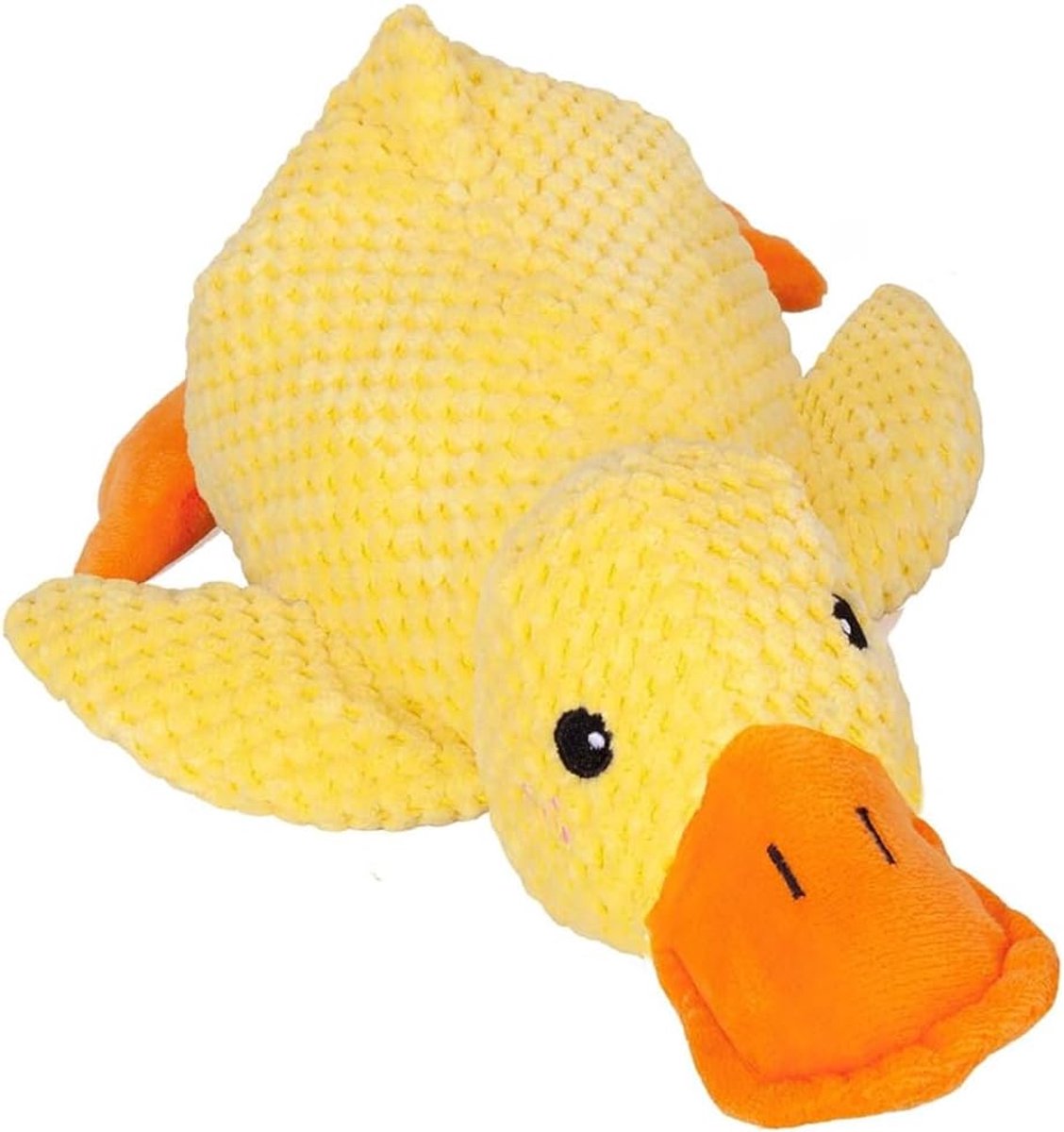 eend hond, onverwoestbaar pluche dier voor kleine en grote rassen, interactieve eend, speelgoed voor honden van pluche, stressvermindering, voor entertainment, tandjes en interactie