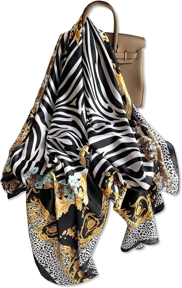 Sjaals Dier Print Sjaal Luipaard Pauw Paard Print Lange Sjaal Warm Wrap Zonnebrandcrème Sjaal