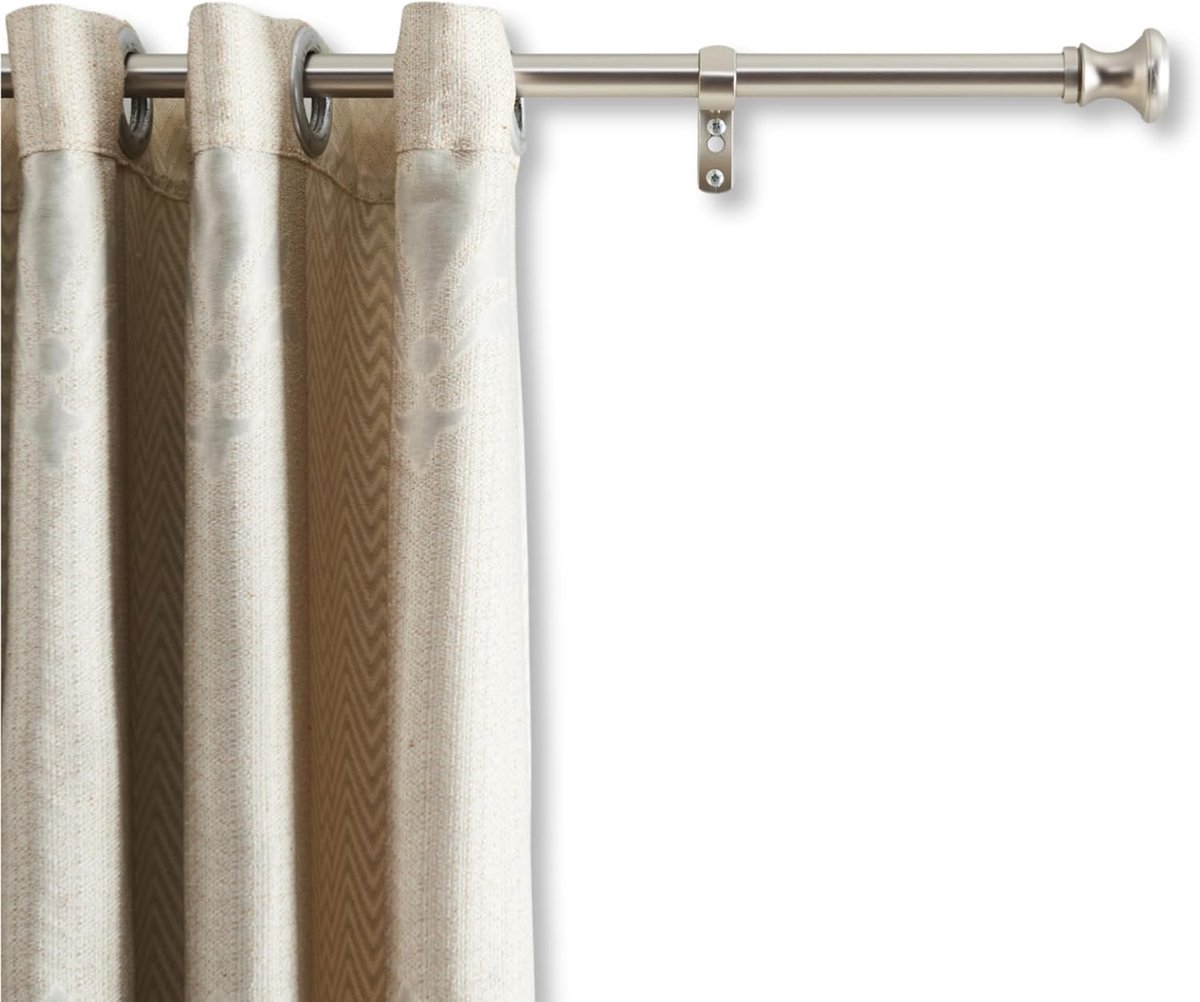 Gordijnroede 250-360 cm - Uitneembaar - Rvs - Elegante oplossing voor ramen - SnelShoppen