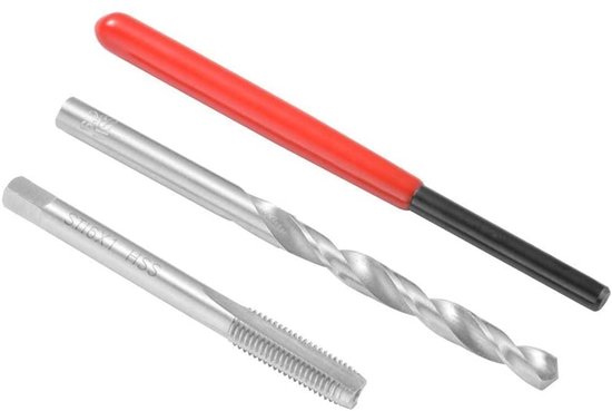 15 stuks M12 x 1,25 draadreparatieset, auto helische spoel reparatieset, compatibele handgereedschapsset — afbeelding 3
