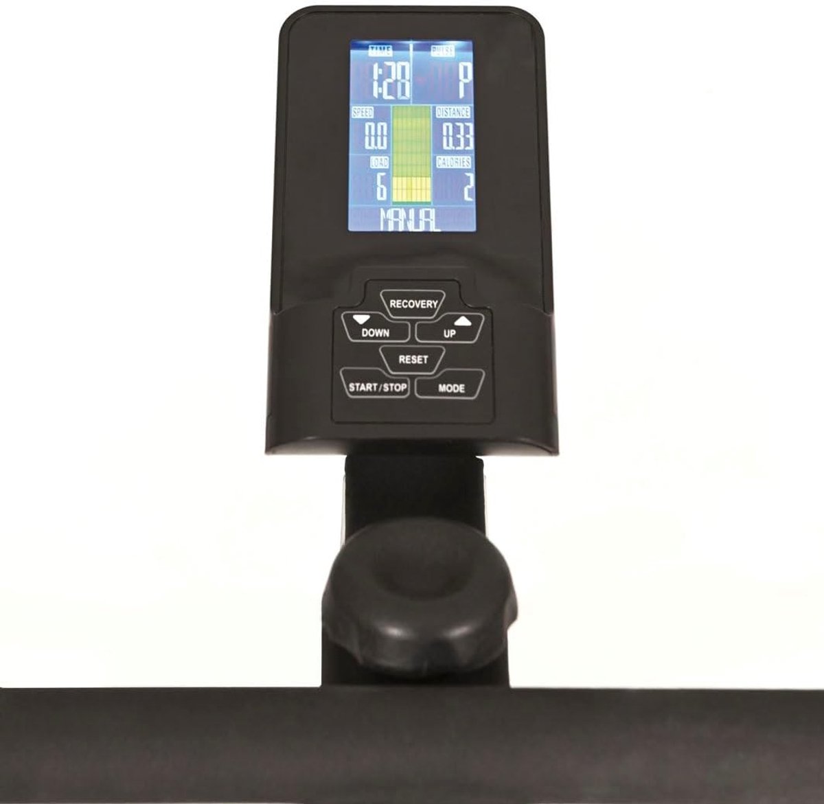 Hometrainer met magnetisch remsysteem - 24 niveaus - geïntegreerde hartslagcontrole - ideaal voor thuis trainen - SnelShoppen
