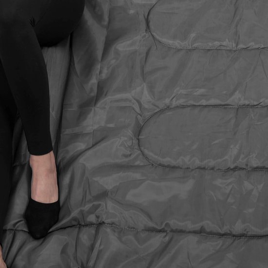 Slaapzak - Dekenmodel - Kamperen - Inclusief draagtas - 210 cm - Zwart — afbeelding 2