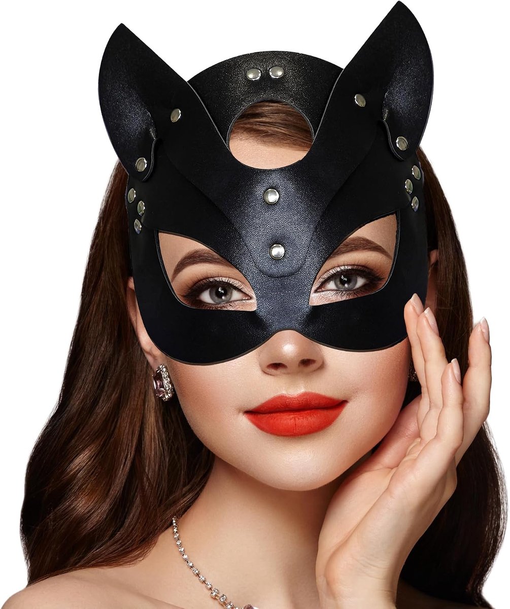 Cat Mask - Zwart - Voor Vrouwen - Perfect voor Carnaval - SnelShoppen