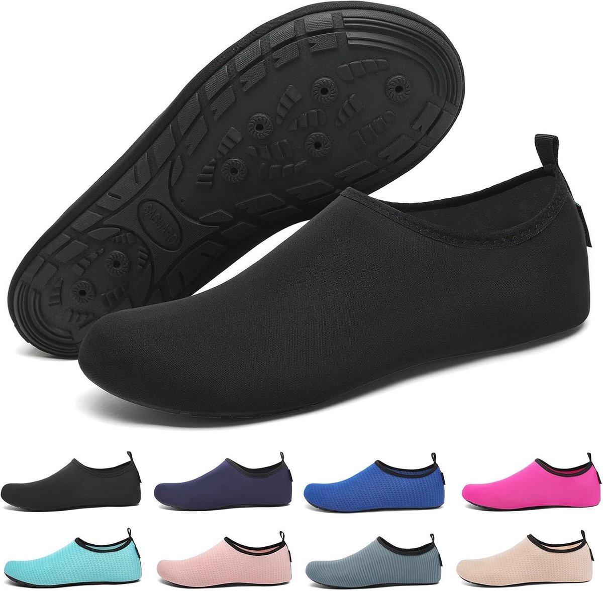 Badschoenen met 7 drainagegaten - snel drogend - antislip - voor mannen en vrouwen, maat 36-47 - SnelShoppen