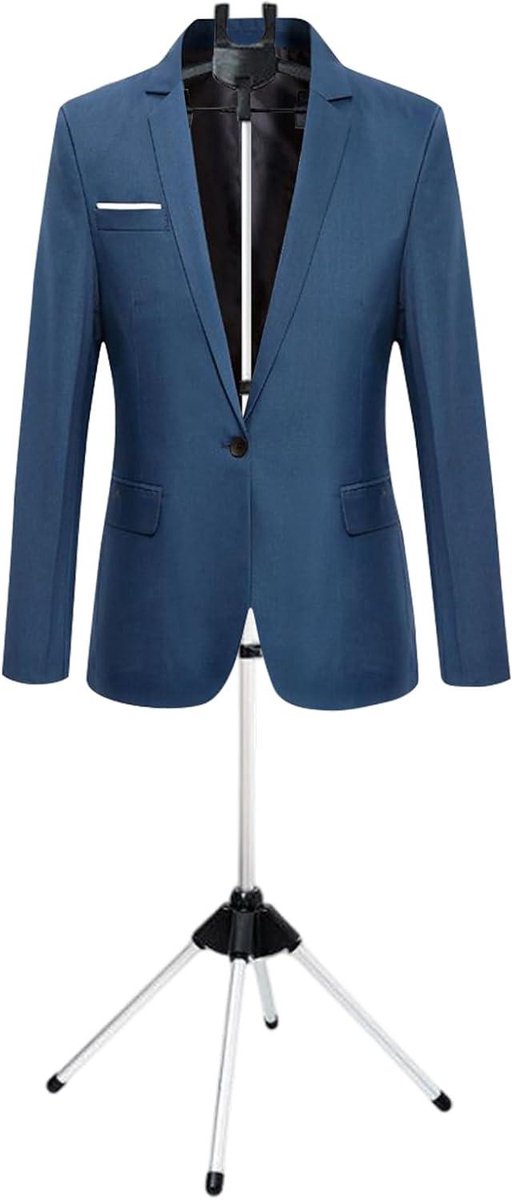 Kledingstomer Statief - Stoomstok Hangopstelling - Kleding Stomen - Uitschuifbaar Strijkrek - 160 cm - Zwart