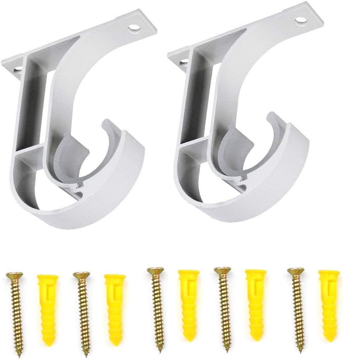 Curtain rod plafondmontagebeugel - aluminiumlegering - zware kwaliteit - ideaal voor kledinghangsystemen - ShopVlot