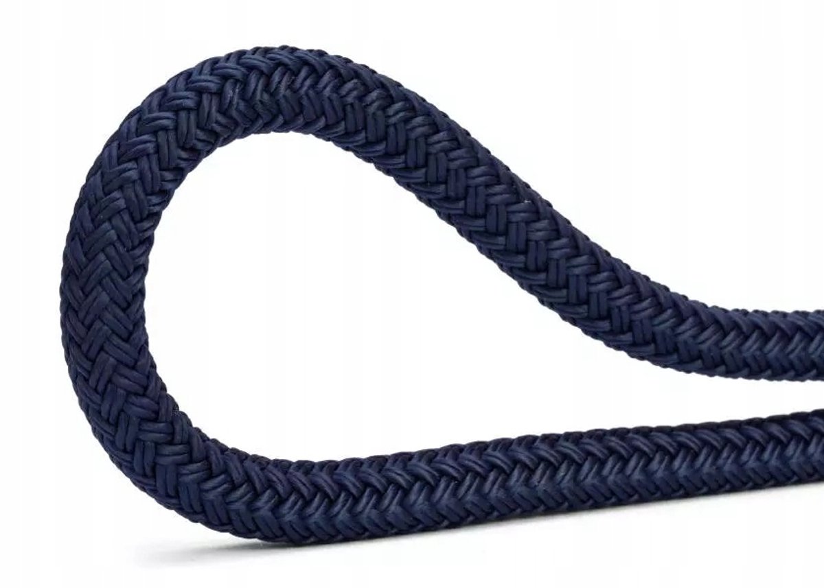 Donkerblauwe Polyester Zeilboot Touw 12mm - 2300kg