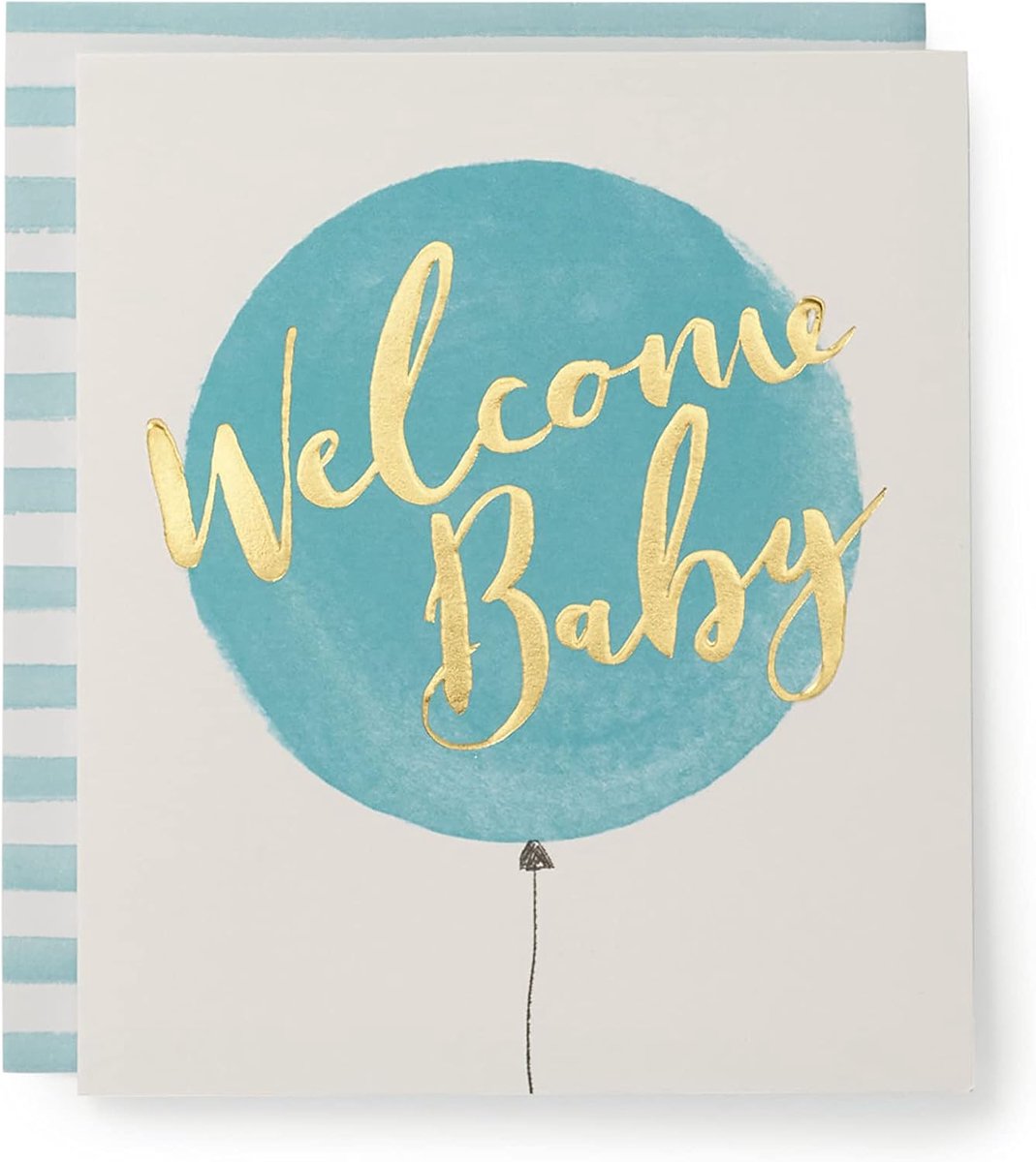 Verwelkomingskaart Baby Jongentje - 143 x 165mm - Met Envelop - Perfect voor Nieuwe Ouders - ShopVlot