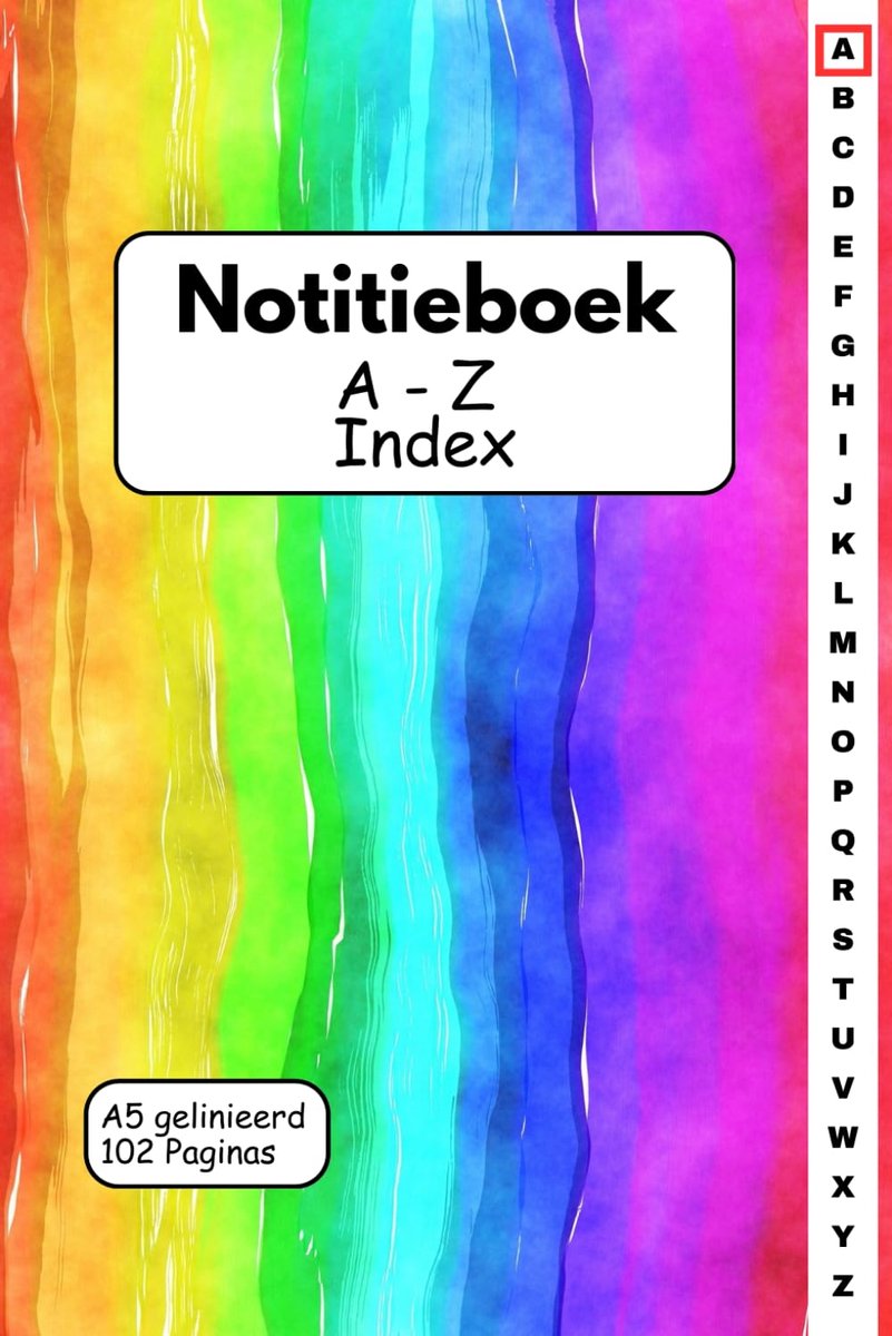 Notitieboek A5 - Gelinieerd - 102 Paginas - Jaaroverzicht en Nummerregister - ShopVlot