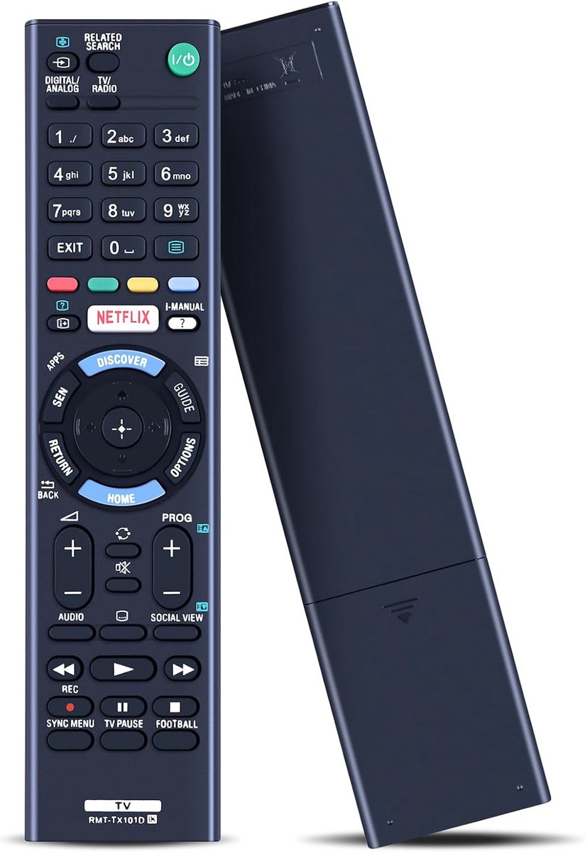 Afstandsbediening RMT-TX101D - Voor Sony Bravia TV - Geen installatie nodig - Compact ontwerp - ShopVlot