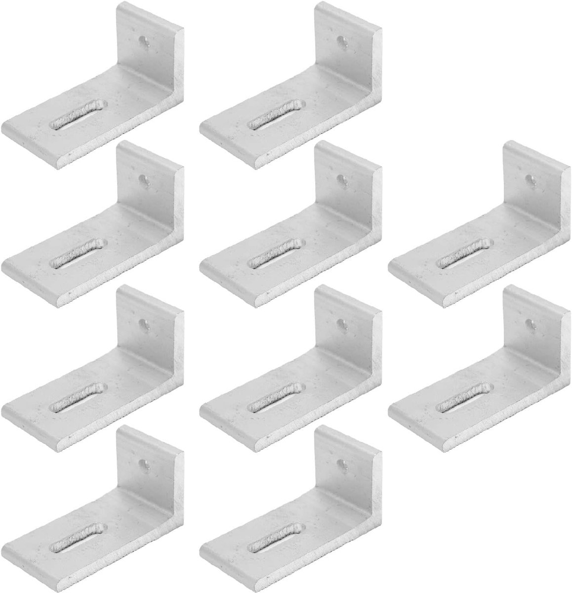 L-beugel voor zonnepanelen - Set van 10 - Corrosiebestendig aluminium - Ideaal voor dakinstallaties - ShopVlot