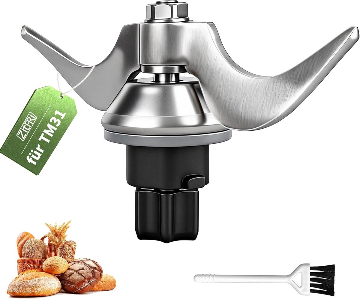 Deegmes voor Vorwerk Thermomix TM31 - RVS - speciaal voor kneden - perfecte elasticiteit - ShopVlot