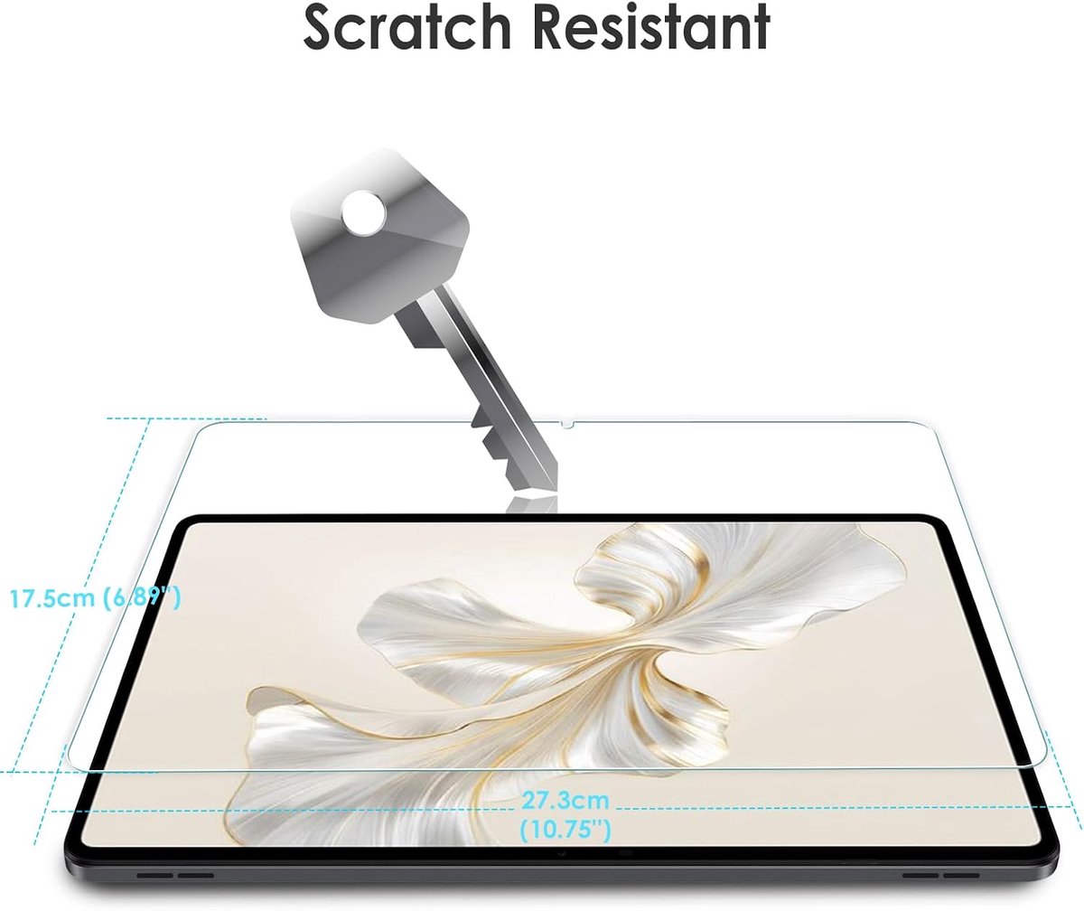 Screen Protector 12.1 inch - Tempered Glas Film - Anti-Kras - Beschermt je Honor Pad 9 - ShopVlot
