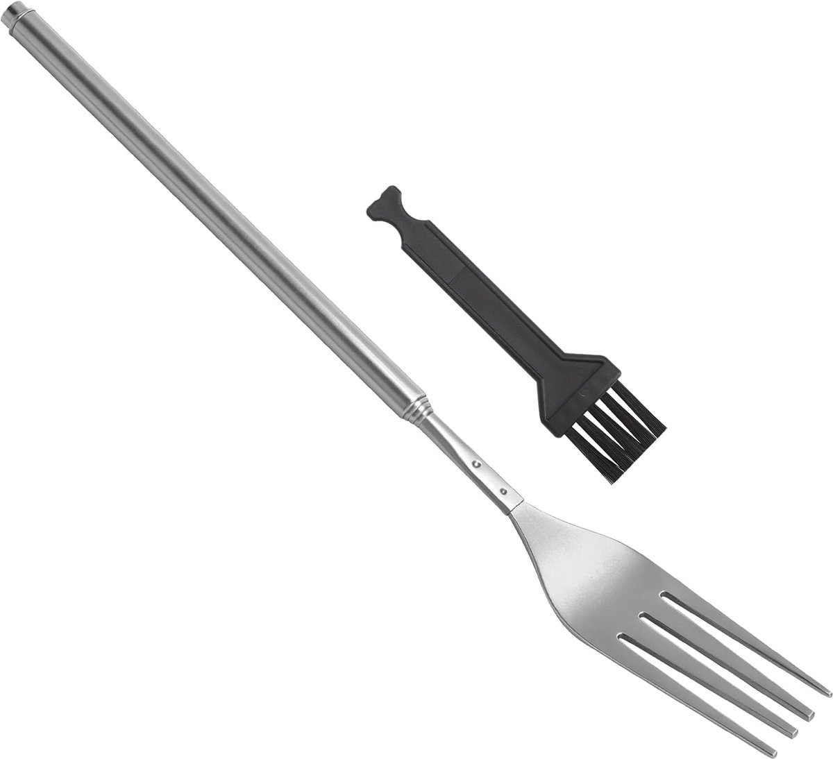 Telescopische vork 23-64 cm - RVS - uitschuifbaar - perfect voor barbecue - ShopVlot