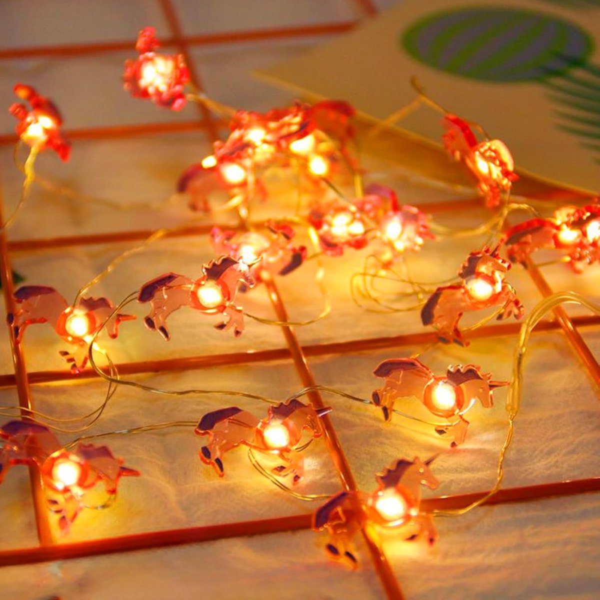 Lichtsnoer 2M 20LED - Eenhoorn ontwerp - LED fairy lights - Perfect voor kinderkamers - ShopVlot