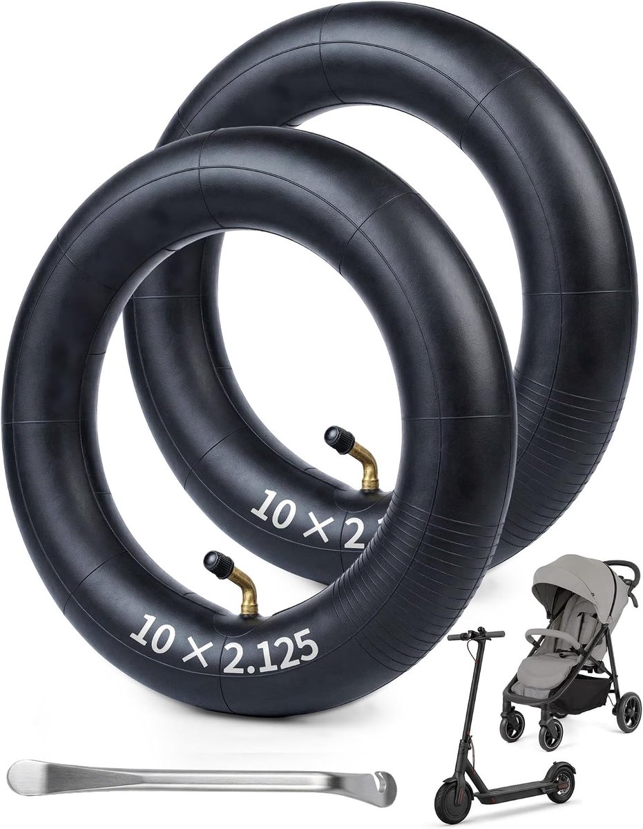 Slang 10x2.125 - met 90° hoekventiel - duurzaam materiaal - eenvoudig te installeren - ShopVlot