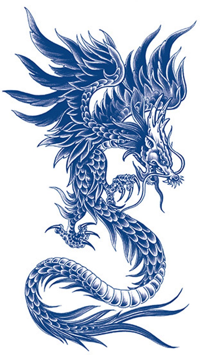 Tijdelijke tattoo Stormbound Dragon 2 weken