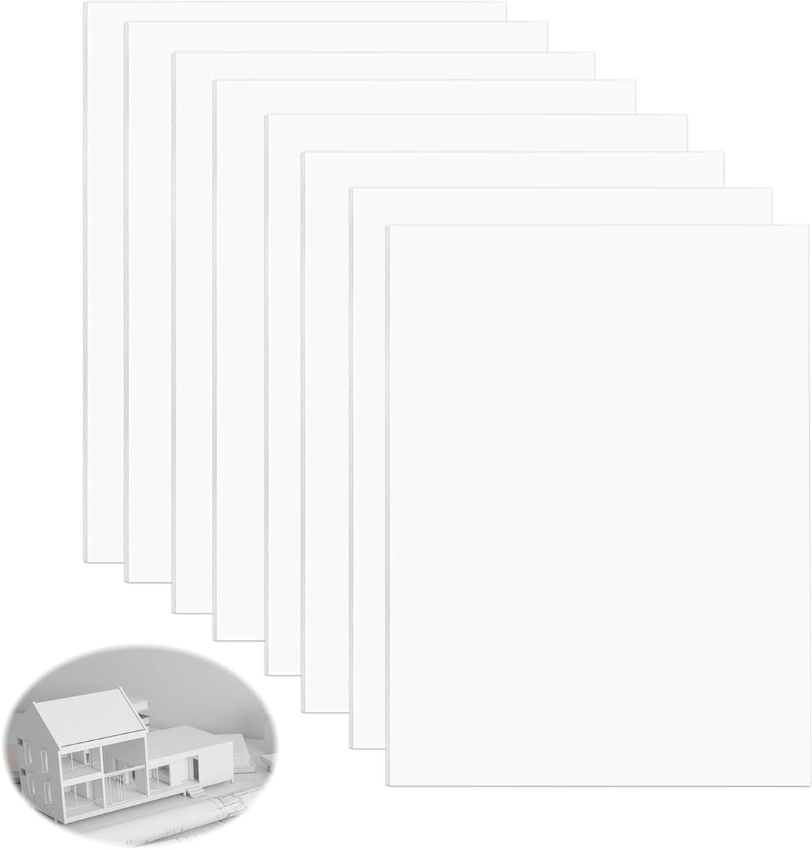 Kunststof platen A4 1 mm - harde polystyreenplaat - robuust en licht - ideaal voor modelbouw en knutselen - ShopVlot