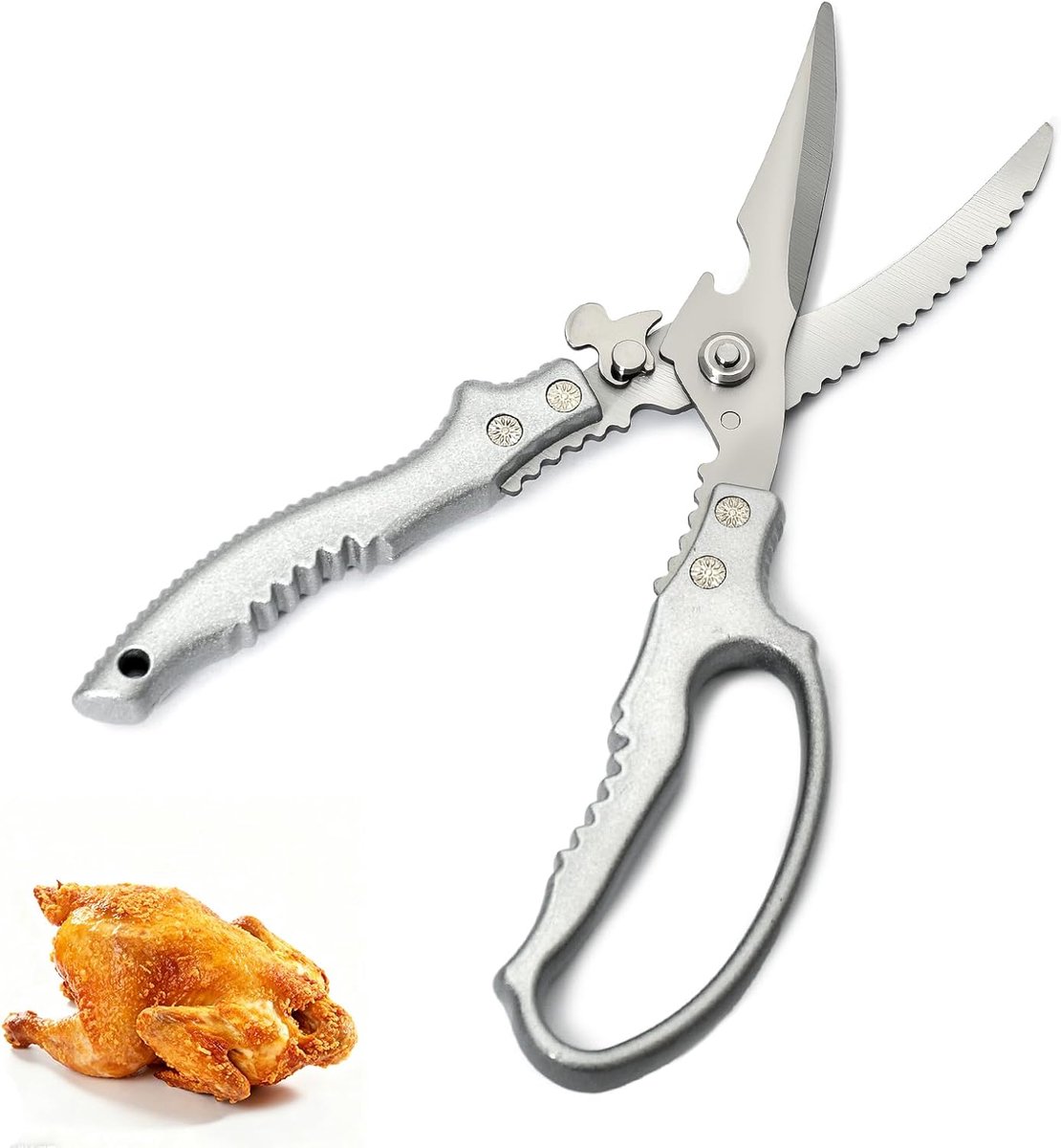 Keukenschaar 23,5 cm - 3Cr13 staal - ABS antislip handvat - ideaal voor het snijden van vlees - ShopVlot