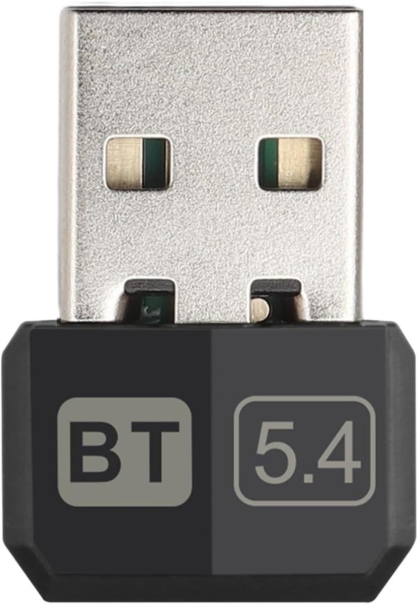 Bluetooth 5.4 adapter voor PC - USB dongle - Plug and play - Verbind tot 5 apparaten - SnelShoppen