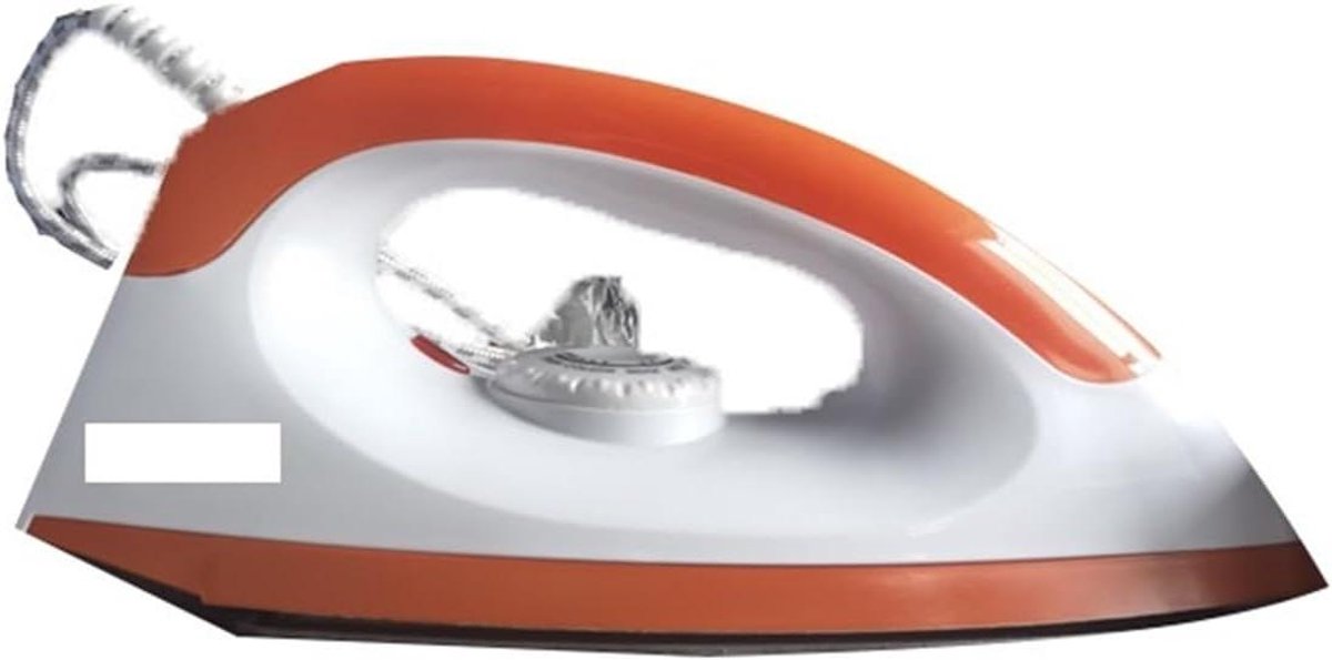 Elektrisch Strijkijzer - Reisstrijkijzer Warmteoverdracht - Kleding Kreukvrij Maken - 5 Instelbare Warmtestanden - 1000W - Oranje