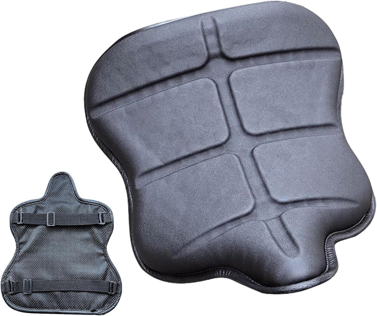 Motor Zadelkussen - Motorfiets Zitjehoes - Comfortabel Rijden - Verbeterde Lumbale Steun - 42 x 38 x 5 cm - Zwart