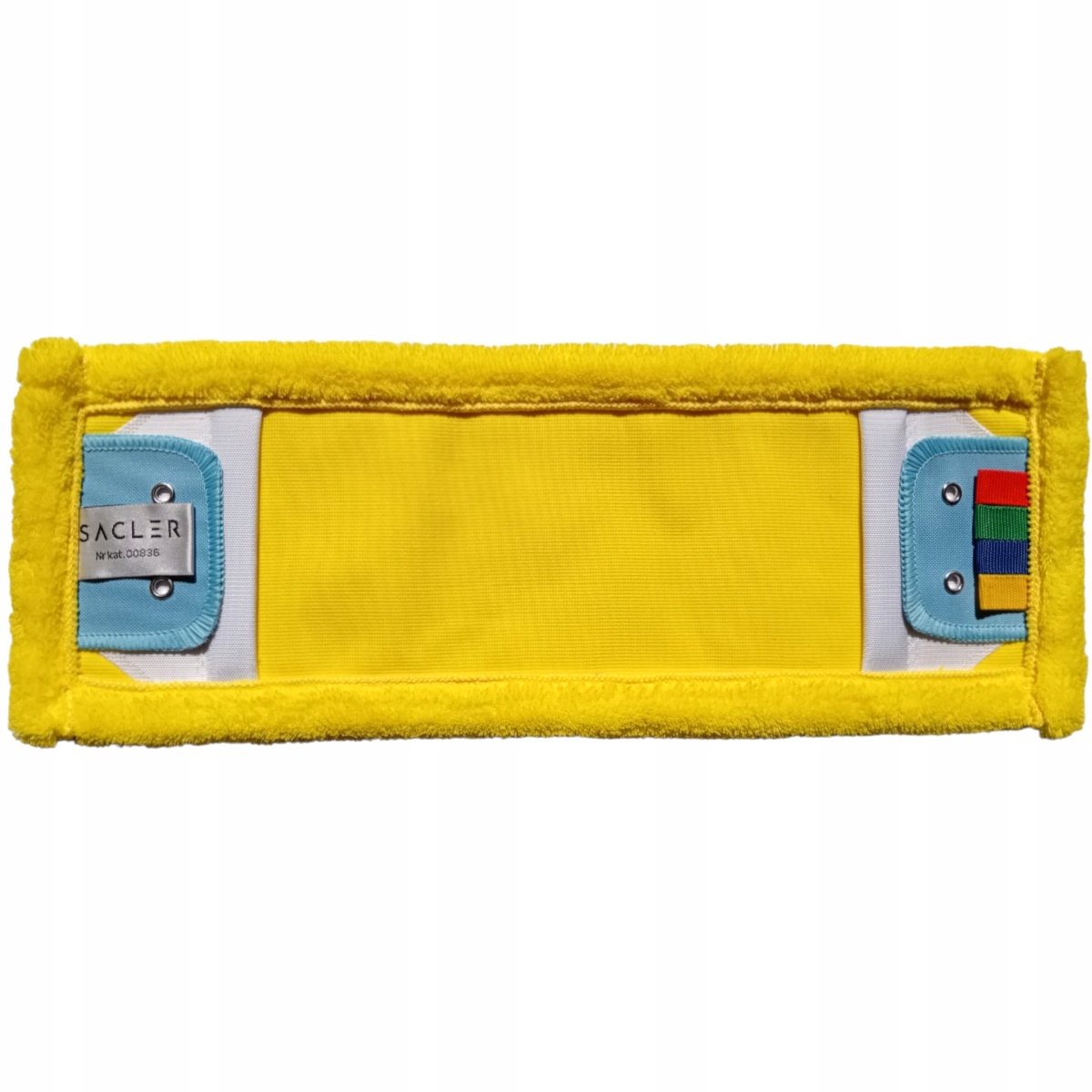 Sacler Duo Vlakke Mop 40 cm - Microvezel, Geel