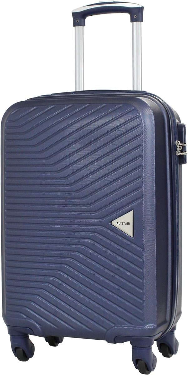 ALISTAIR "Iron Cabin Suitcase, 55 cm, Black, Hard Case - ShopVlot
