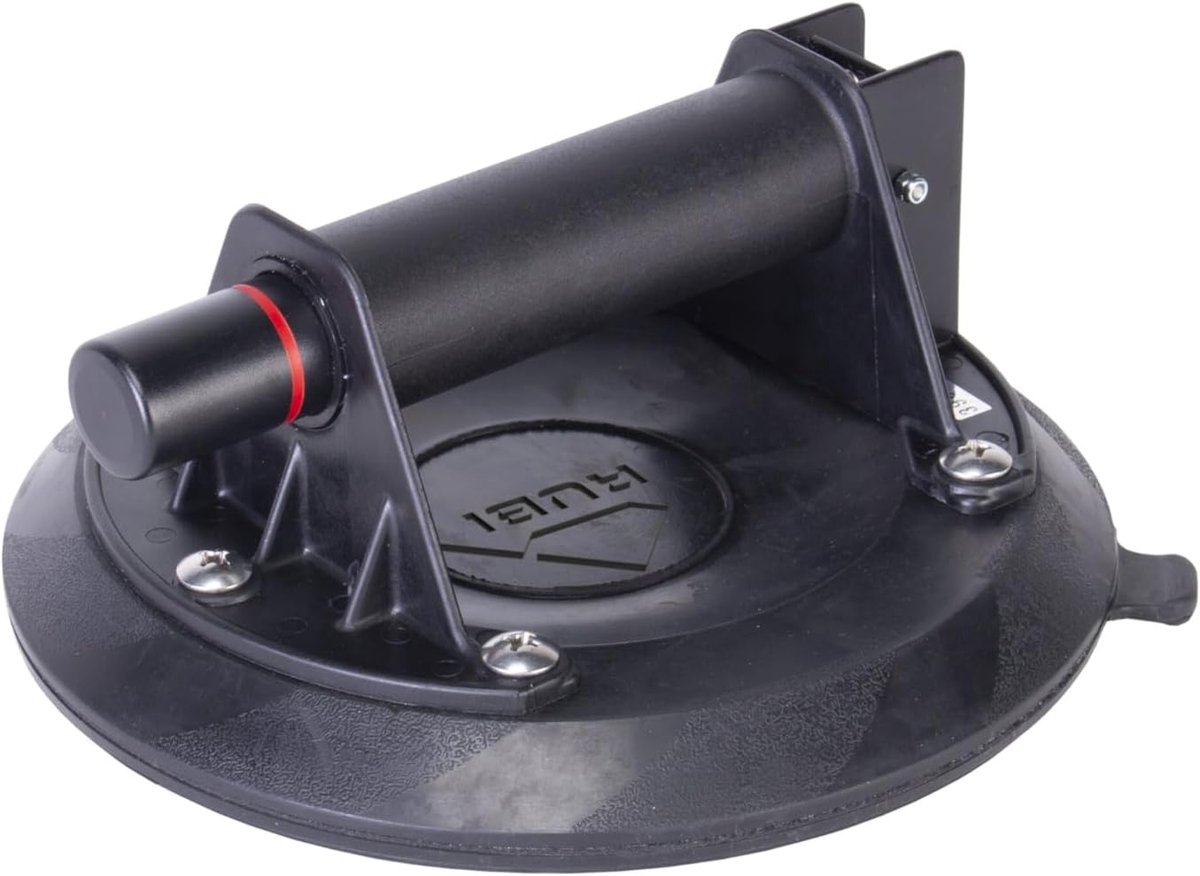 Zuignap met vacuümpomp 22 cm Ø - ideaal voor zware materialen - eenvoudig met één vinger te bedienen - ShopVlot