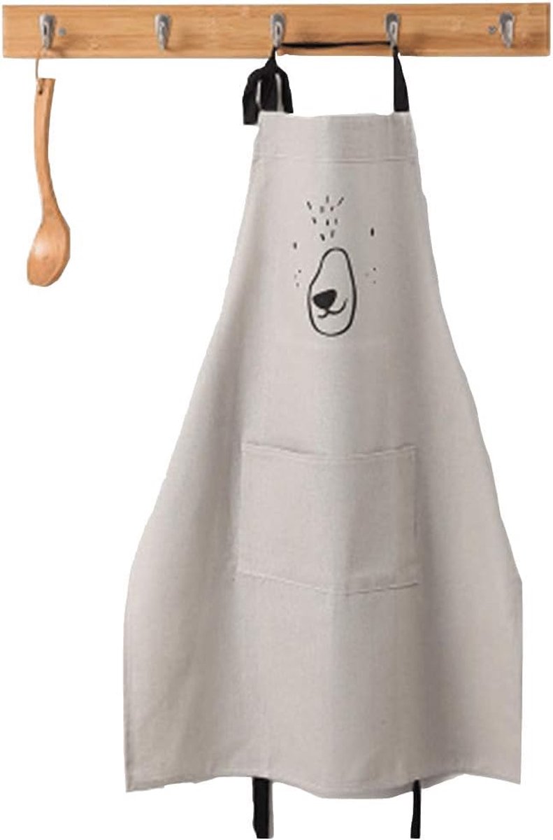 Keuken Schort Kinderen - Grijs Katoen en Linnen - Waterdicht - Ideaal voor Koken - ShopVlot