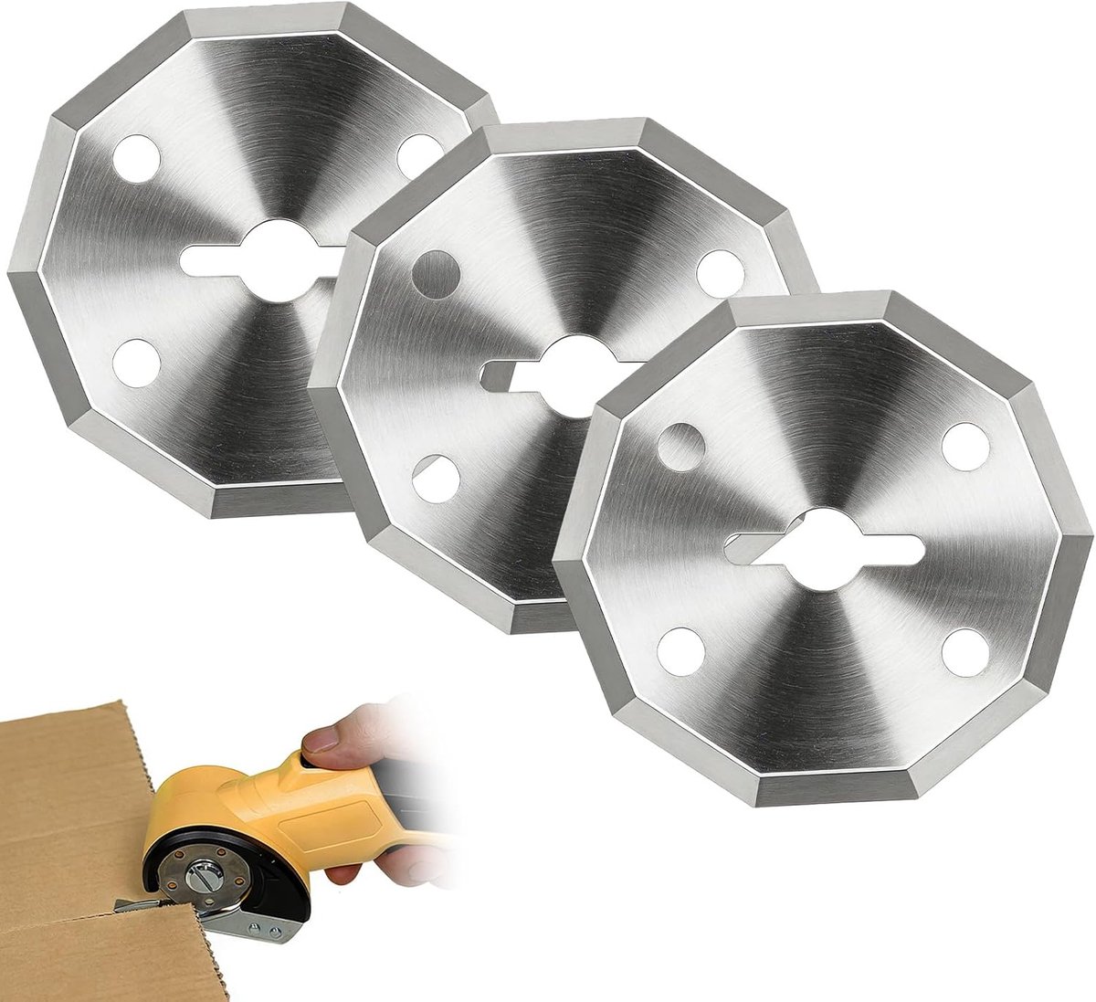 Ronde mes set 40 mm - vervangbladen voor snijders - robuust wolfraamstaal - snel mes verwisselen - ShopVlot
