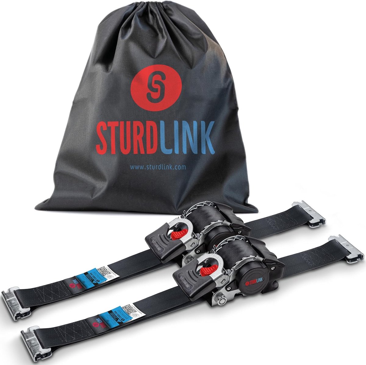 Automatische spanband lashing straps - met railrol - sterk en eenvoudig in gebruik - ideaal voor transport - ShopVlot