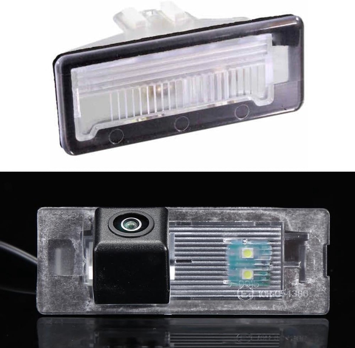Achteruitrijcamera met kentekenverlichting - HD resolutie - Nachtzicht en anti-glare - ShopVlot