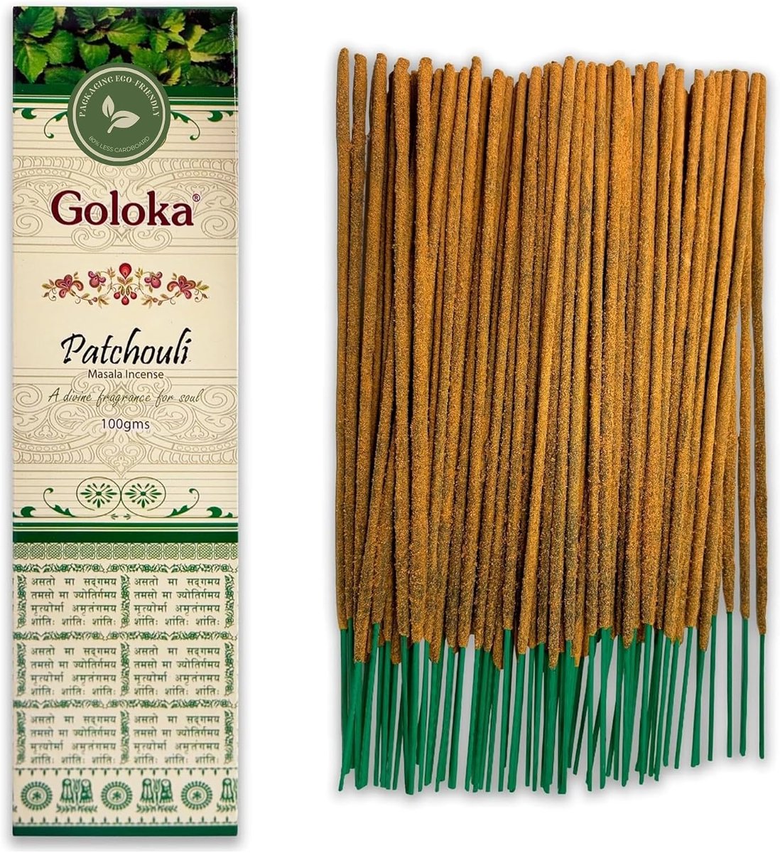Wierookstokjes 100 g - Patchouli - Aromatherapie - Ideaal voor meditatie - ShopVlot