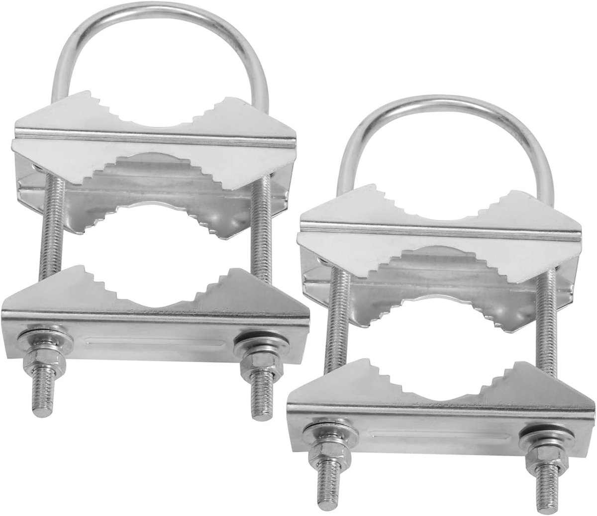 Mastklem voor Antenne 2 Sets - V-Box Houder U-Bouten - Stevig en Windbestendig - Ideaal voor WiFi en TV Antenne - ShopVlot
