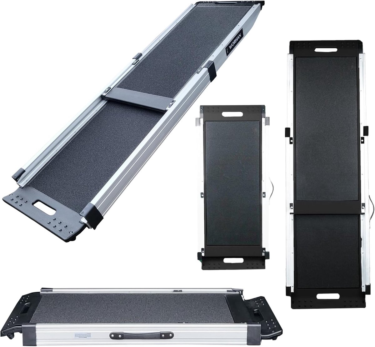 Hondentrap 175 cm - Aluminium - Uitschuifbaar tot 180 kg - Eenvoudig instappen voor honden - ShopVlot