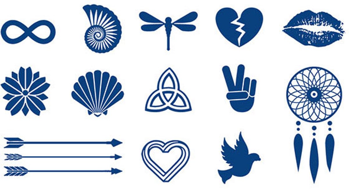 Tijdelijke tattoo Mini Spirit Symbols 2 weken