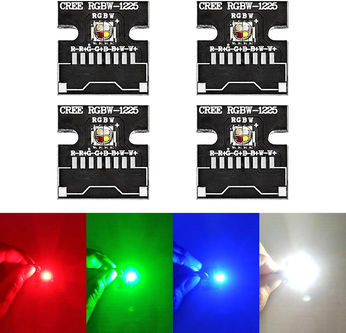Led Chip Lamp 12W RGBW - 4 in 1 - Hoge kwaliteit aluminium - Ideaal voor sfeerverlichting - ShopVlot